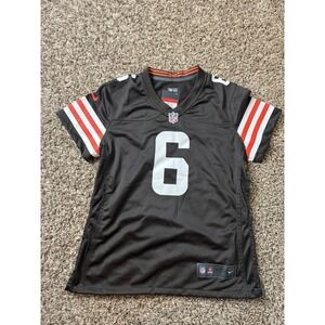 Nike NFL On Field Dri-Fit Cleveland Browns Mayfield Jersey L Brown Red White